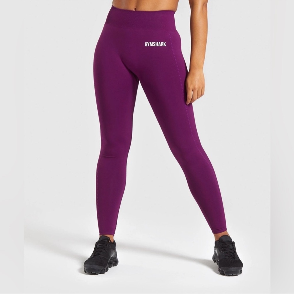 NWT Gymshark Lightweight Seamless Deep Magenta Leggings Size XS
